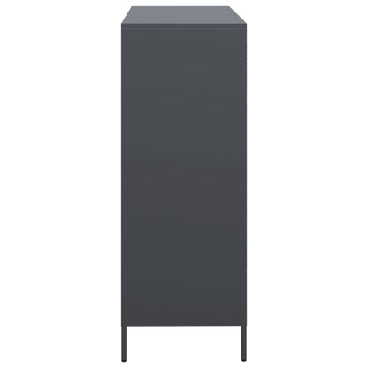 Highboard Anthracite 101.5x39x103.5 cm Steel