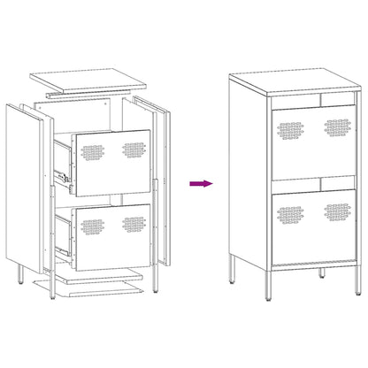 Sideboard Black 35x39x73.5 cm Cold-rolled Steel