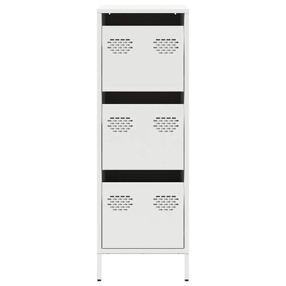 Highboard White 39x35x103.5 cm Steel