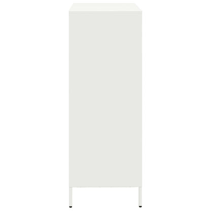 Highboard White 39x35x103.5 cm Steel