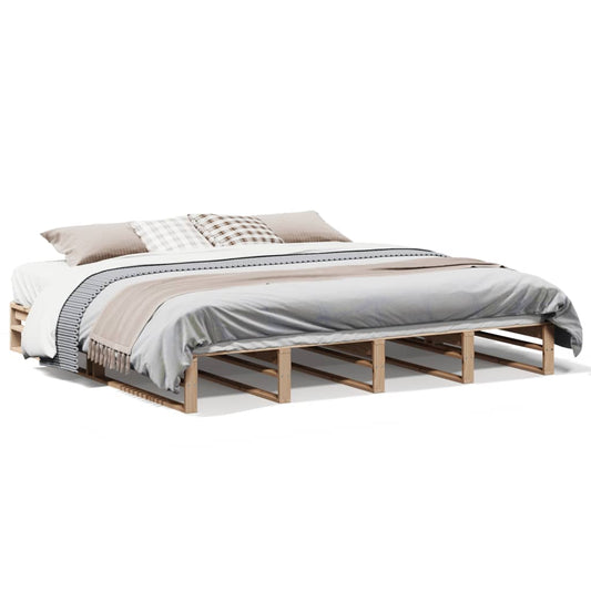 Bed Frame without Mattress 180x200 cm Super King Solid Wood Pine