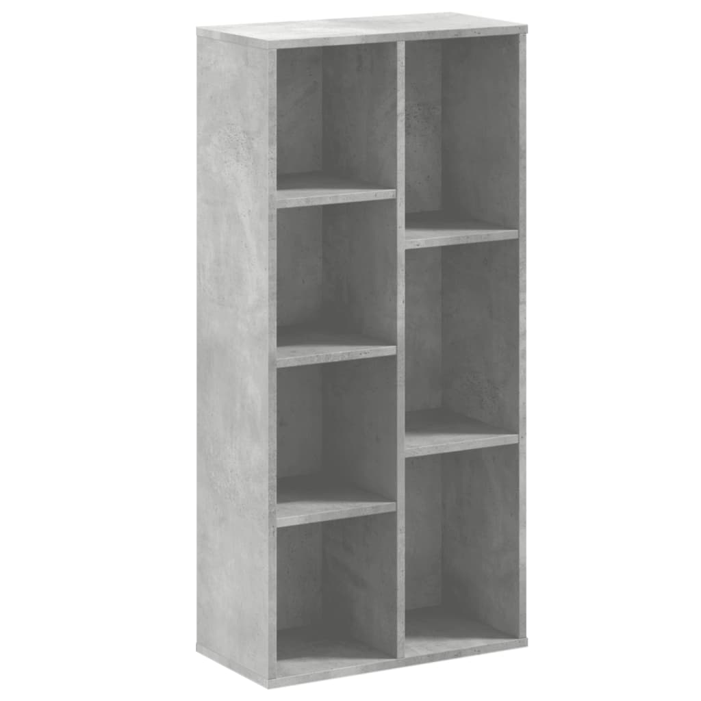 Bookcase Concrete Grey 50x25x105 cm Engineered Wood