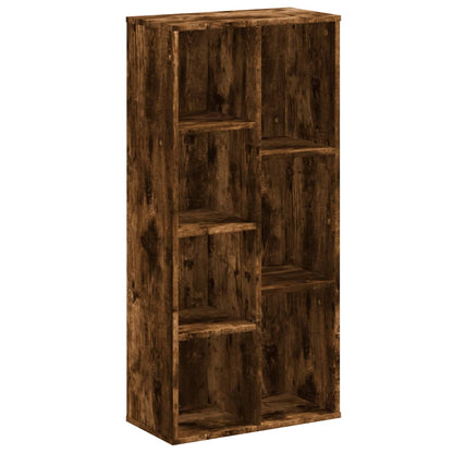 Bookcase Smoked Oak 50x25x105 cm Engineered Wood