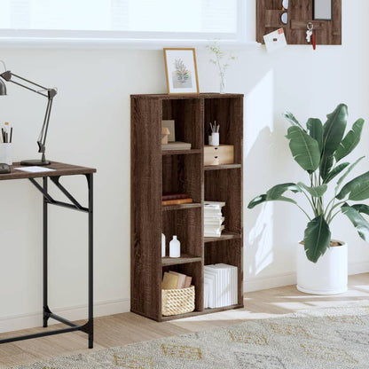 Bookcase Brown Oak 50x25x105 cm Engineered Wood