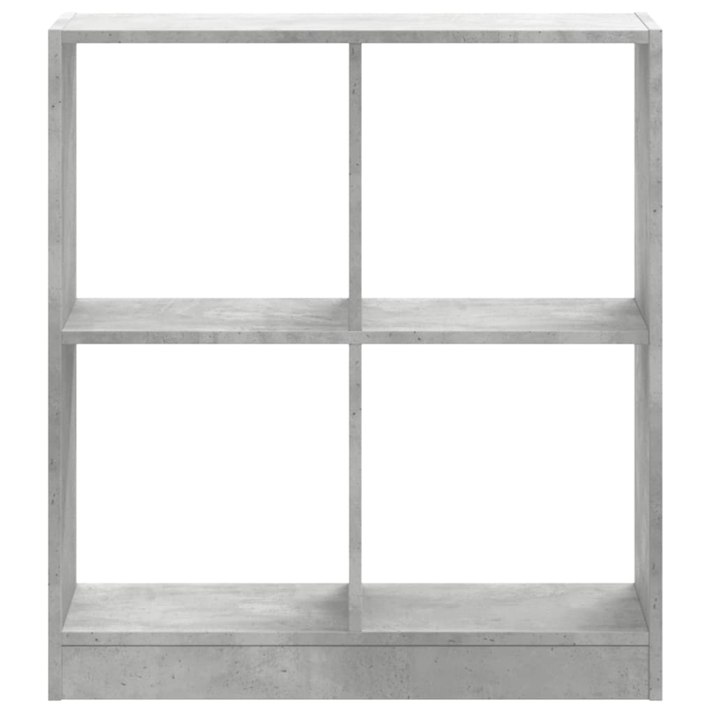 Bookcase Concrete Grey 68.5x32x75 cm Engineered Wood