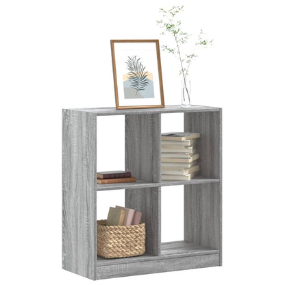 Bookcase Grey Sonoma 68.5x32x75 cm Engineered Wood