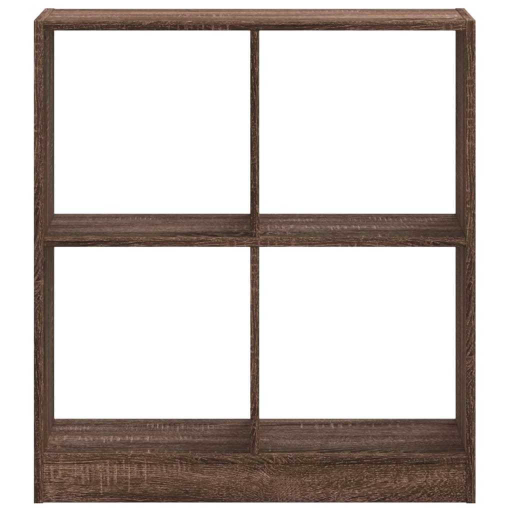 Bookcase Brown Oak 68.5x32x75 cm Engineered Wood