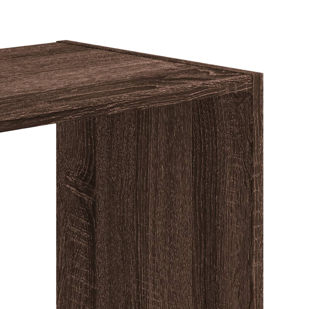 Bookcase Brown Oak 68.5x32x75 cm Engineered Wood