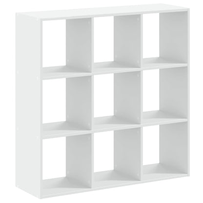 Bookcase White 102x32x102 cm Engineered Wood