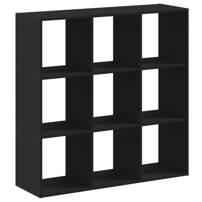 Bookcase Black 102x32x102 cm Engineered Wood