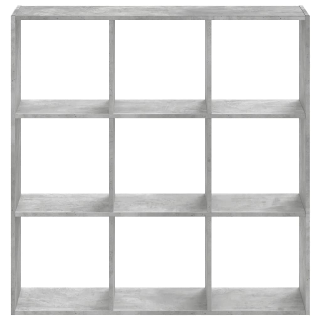 Bookcase Concrete Grey 102x32x102 cm Engineered Wood