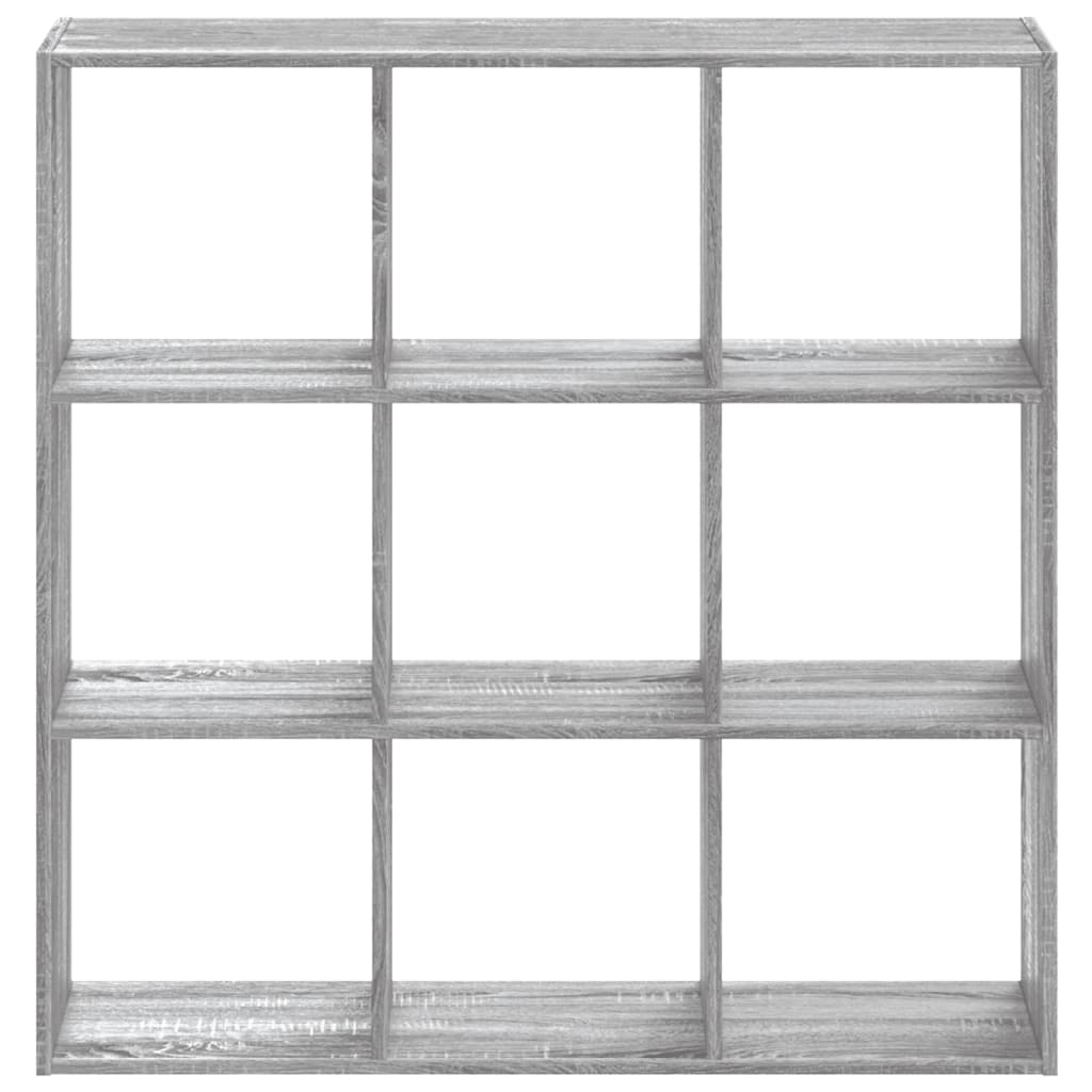 Bookcase Grey Sonoma 102x32x102 cm Engineered Wood