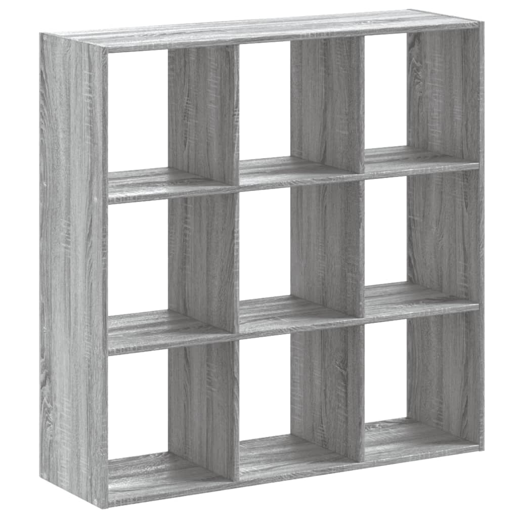 Bookcase Grey Sonoma 102x32x102 cm Engineered Wood