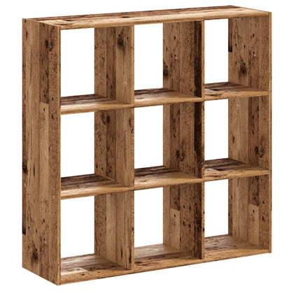 Bookcase Old Wood 102x32x102 cm Engineered Wood