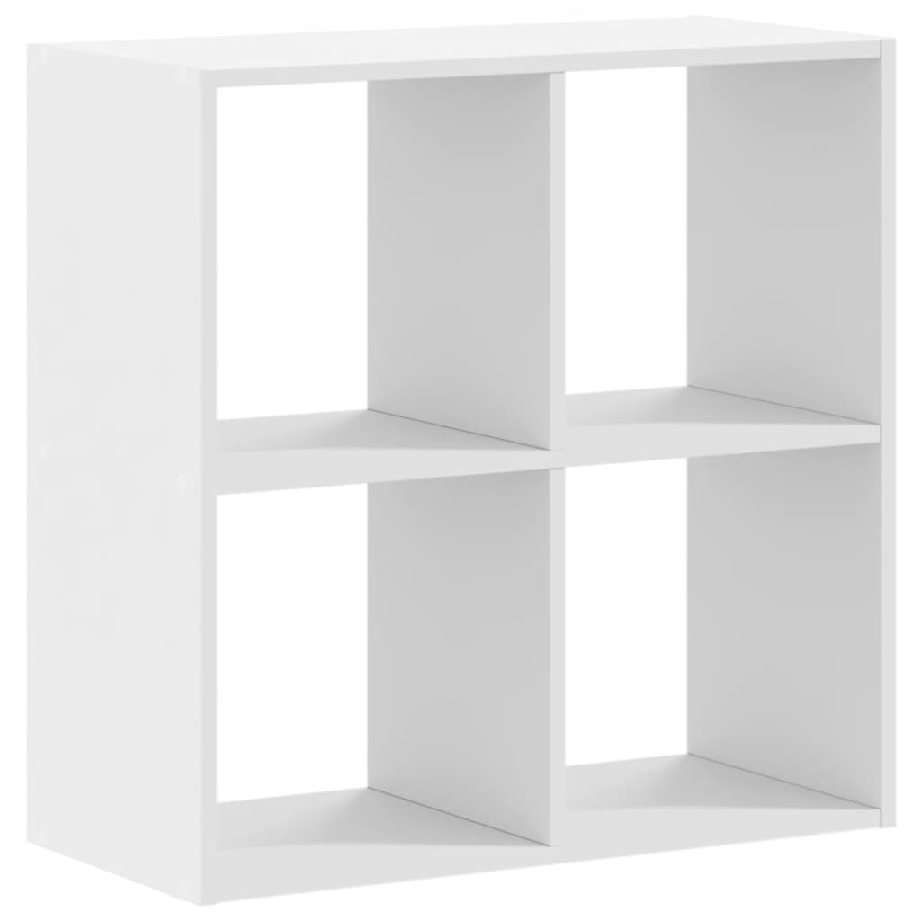 Bookcase White 68.5x32x68.5 cm Engineered Wood