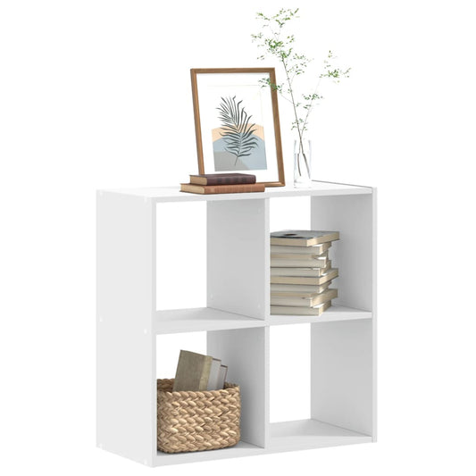 Bookcase White 68.5x32x68.5 cm Engineered Wood