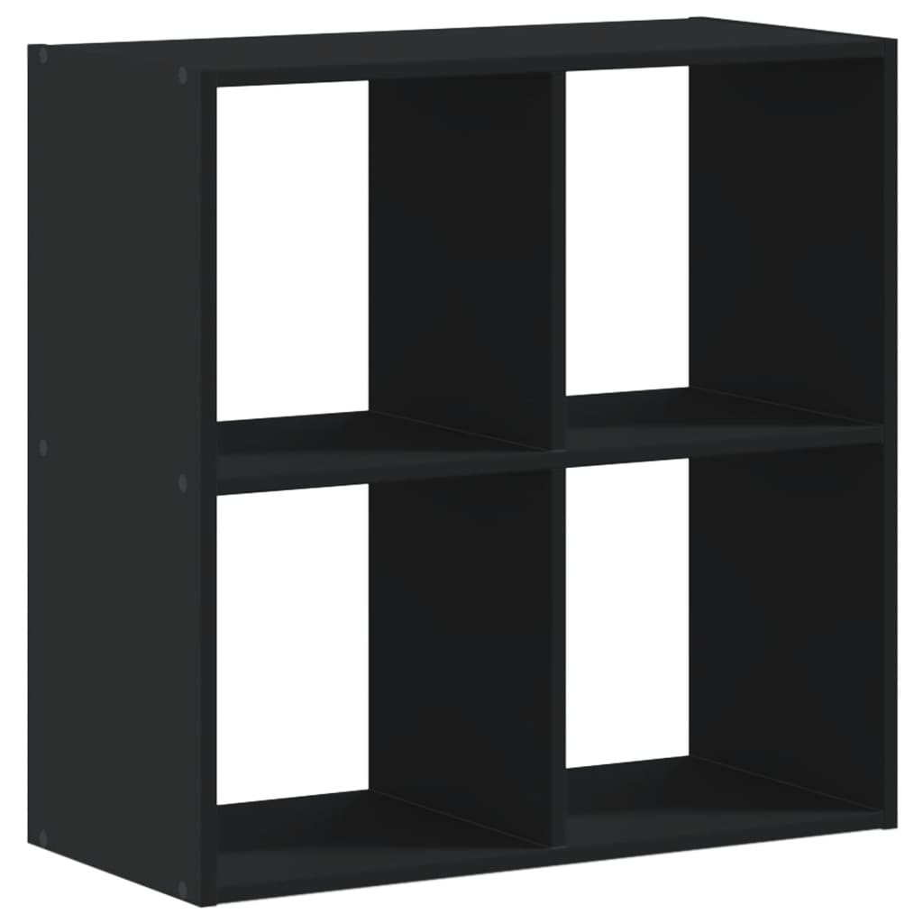 Bookcase Black 68.5x32x68.5 cm Engineered Wood