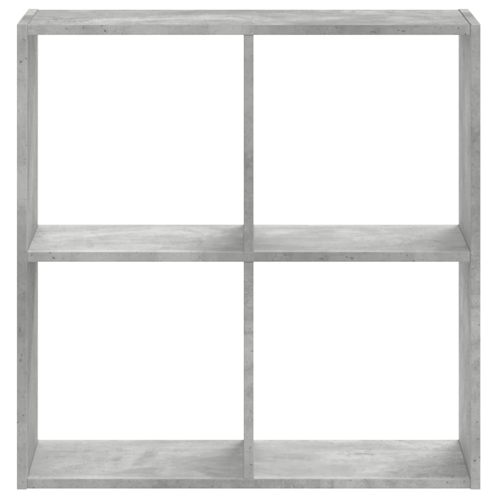 Bookcase Concrete Grey 68.5x32x68.5 cm Engineered Wood