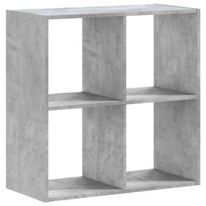 Bookcase Concrete Grey 68.5x32x68.5 cm Engineered Wood