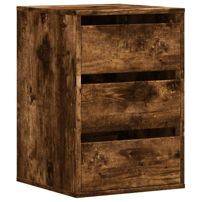 Corner Chest of Drawers Smoked Oak 40x41x58 cm Engineered Wood