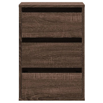 Corner Chest of Drawers Brown Oak 40x41x58 cm Engineered Wood