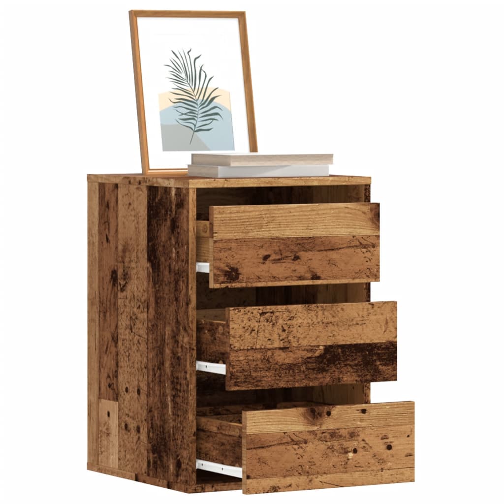 Corner Chest of Drawers Old Wood 40x41x58 cm Engineered Wood