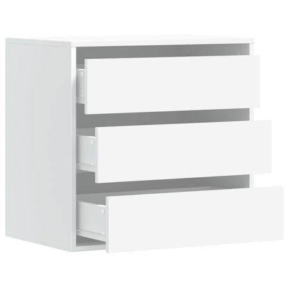 Corner Chest of Drawers White 60x41x58 cm Engineered Wood