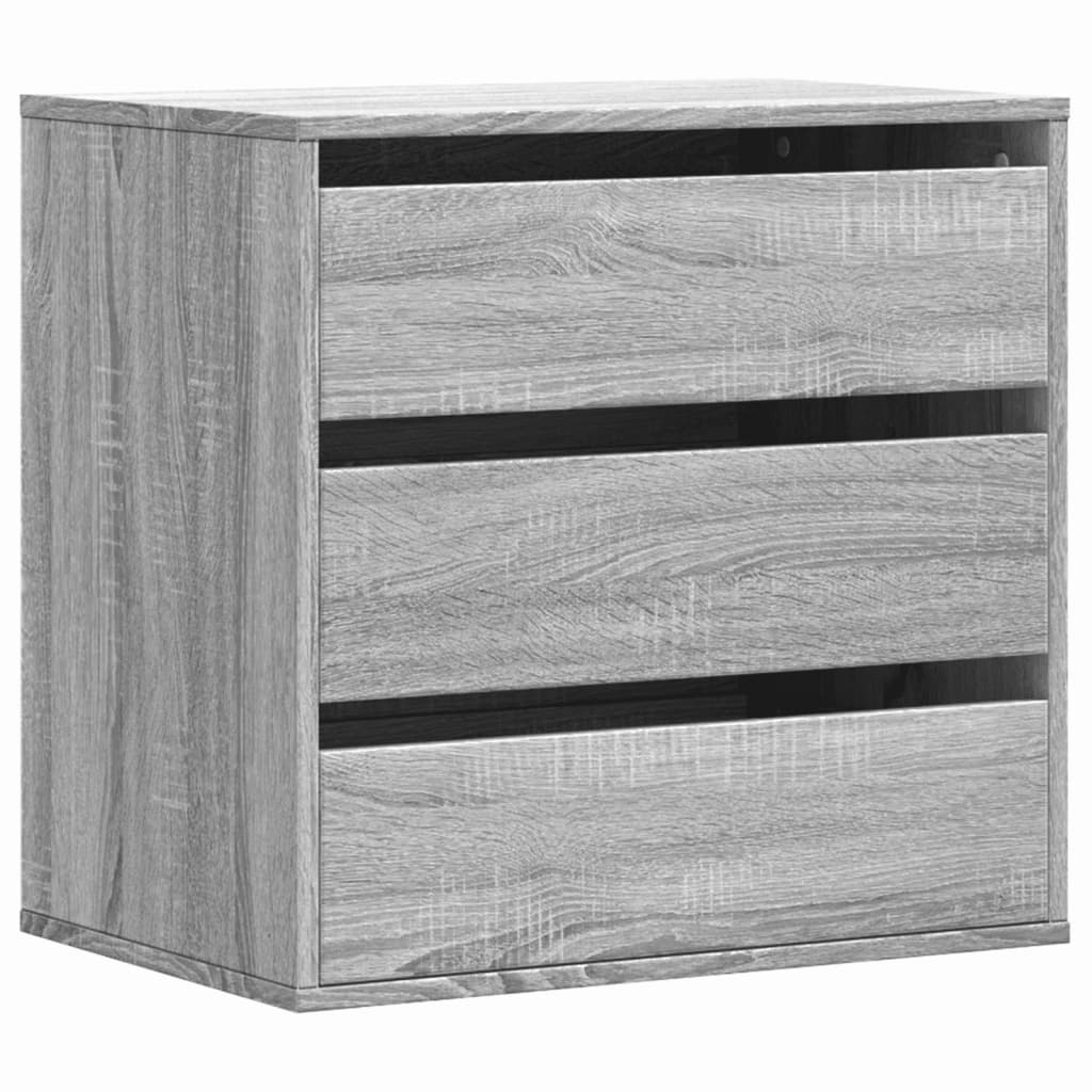 Corner Chest of Drawers Grey Sonoma 60x41x58 cm Engineered Wood