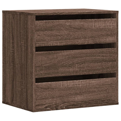 Corner Chest of Drawers Brown Oak 60x41x58 cm Engineered Wood