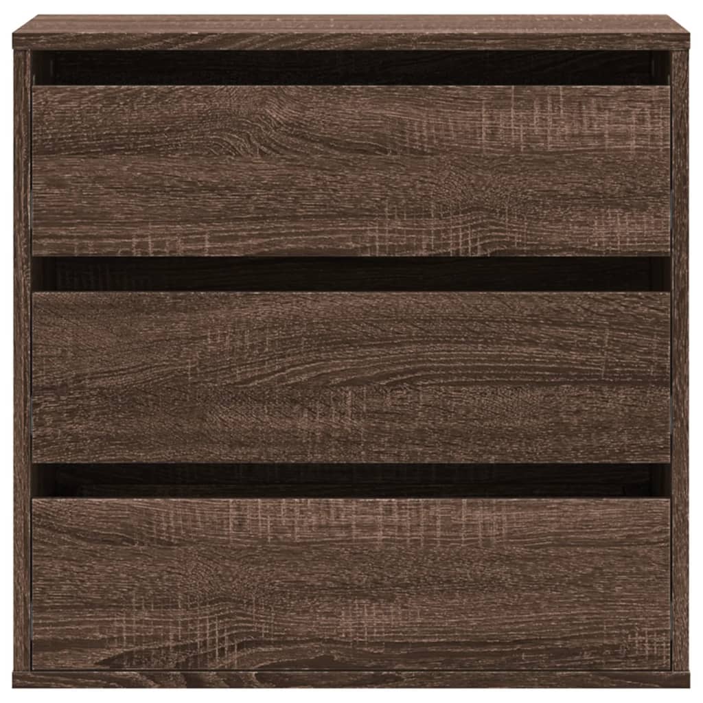 Corner Chest of Drawers Brown Oak 60x41x58 cm Engineered Wood