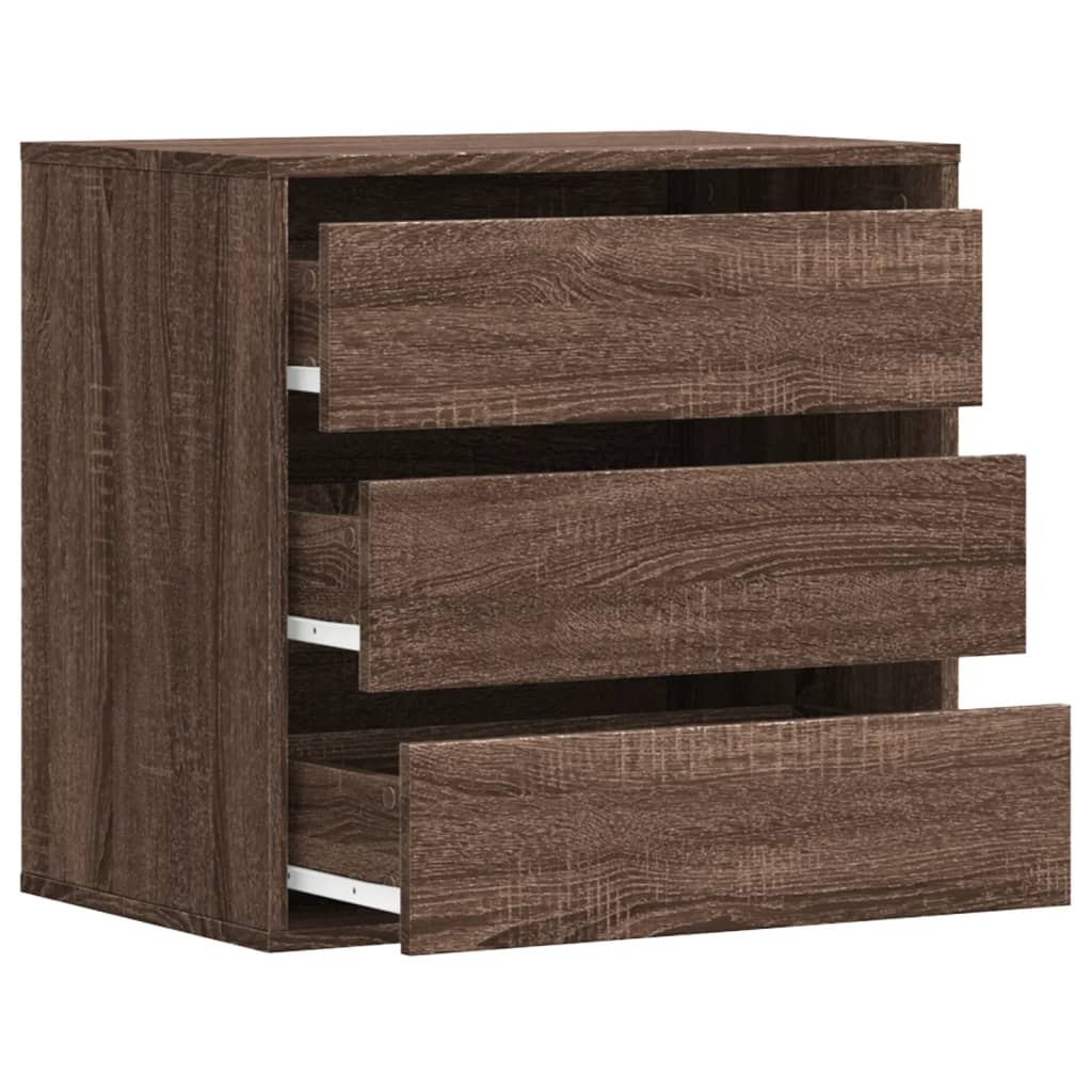 Corner Chest of Drawers Brown Oak 60x41x58 cm Engineered Wood