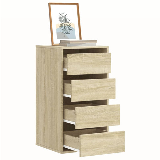 Corner Chest of Drawers Sonoma Oak 40x41x76 cm Engineered Wood