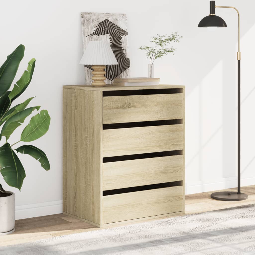 Corner Chest of Drawers Sonoma Oak 60x41x76 cm Engineered Wood