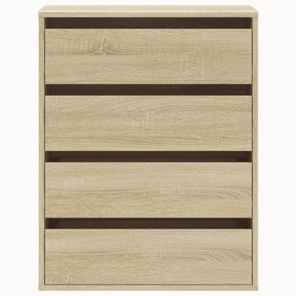 Corner Chest of Drawers Sonoma Oak 60x41x76 cm Engineered Wood