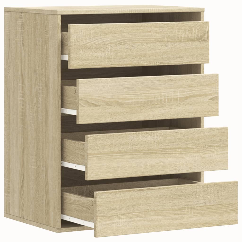 Corner Chest of Drawers Sonoma Oak 60x41x76 cm Engineered Wood