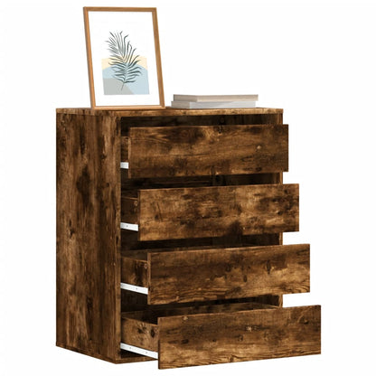 Corner Chest of Drawers Smoked Oak 60x41x76 cm Engineered Wood