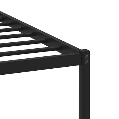 Metal Bed Frame without Mattress Smoked Oak 180x200 cm Super King