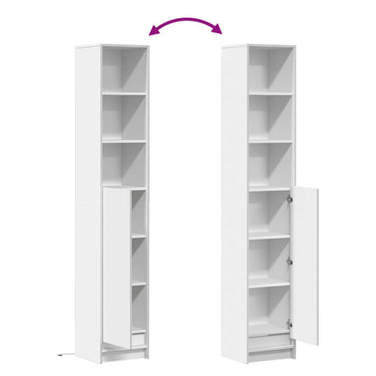 Sideboard with LED White 36x32.5x200 cm Engineered Wood