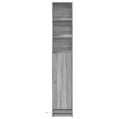 Sideboard with LED Grey Sonoma 36x32.5x200 cm Engineered Wood