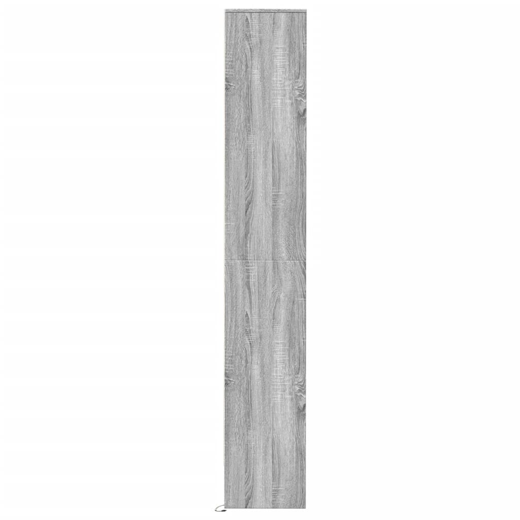 Sideboard with LED Grey Sonoma 36x32.5x200 cm Engineered Wood