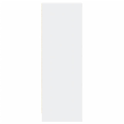 Sideboard with LED White 42.5x34x100 cm Engineered Wood