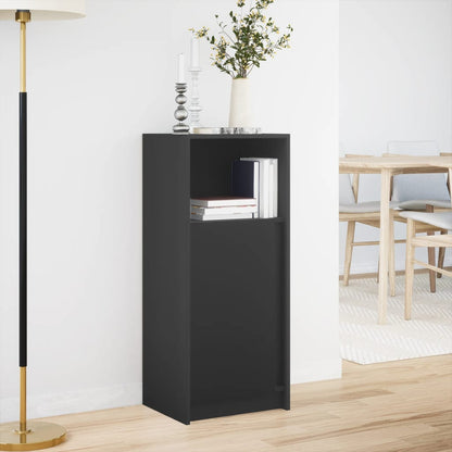 Sideboard with LED Black 42.5x34x100 cm Engineered Wood