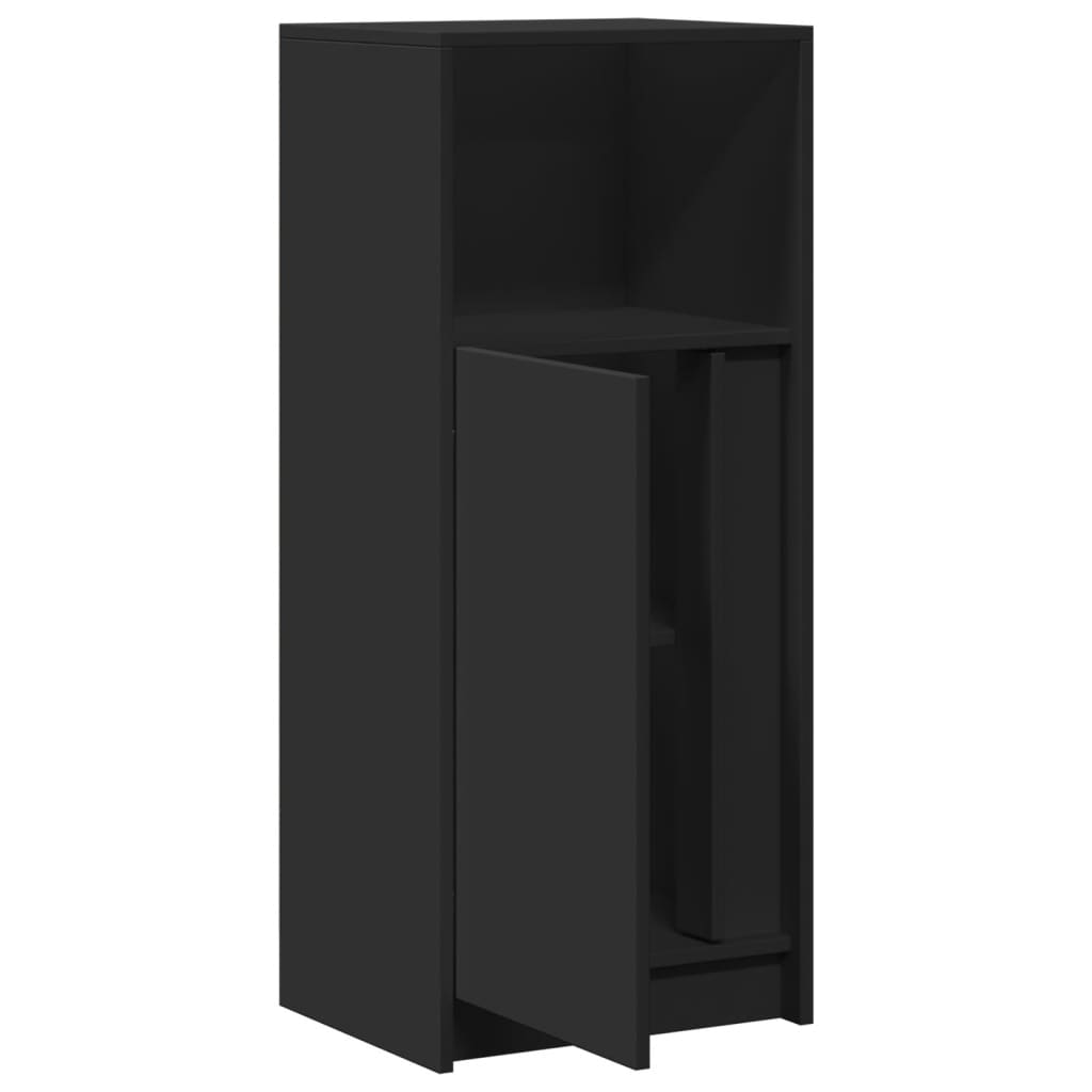 Sideboard with LED Black 42.5x34x100 cm Engineered Wood