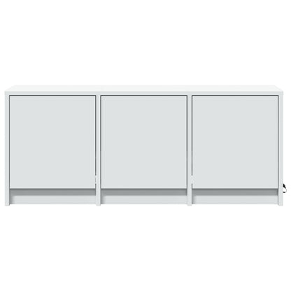 TV Cabinet with LED White 97x34x40 cm Engineered Wood