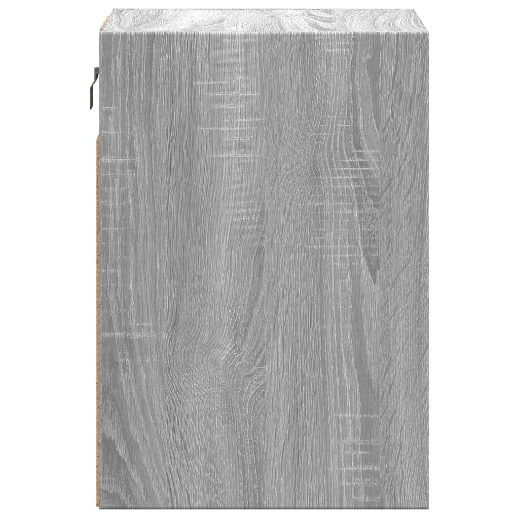 TV Wall Cabinet with LED Lights Grey Sonoma 41x31x45 cm