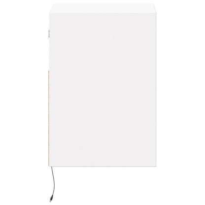 TV Wall Cabinet with LED Lights White 41x31x45 cm