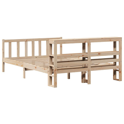 Bed Frame without Mattress 120x200 cm Solid Wood Pine