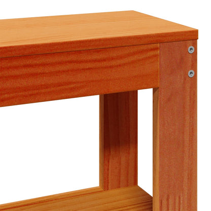 Bed Frame without Mattress Wax Brown 75x190 cm Small Single Solid Wood Pine