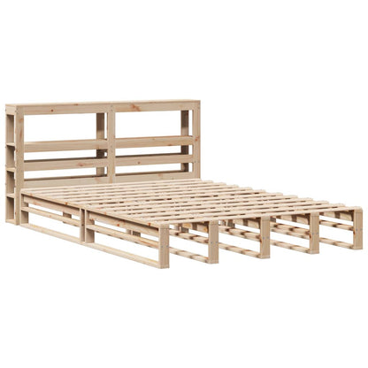 Bed Frame without Mattress 120x200 cm Solid Wood Pine