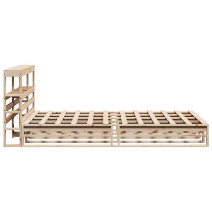 Bed Frame without Mattress 120x200 cm Solid Wood Pine